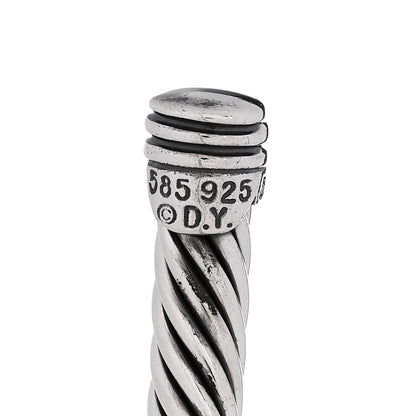 David Yurman Sterling Silver 14K Yellow Gold 5mm Cable Classics Single Station Bracelet 3 of 3