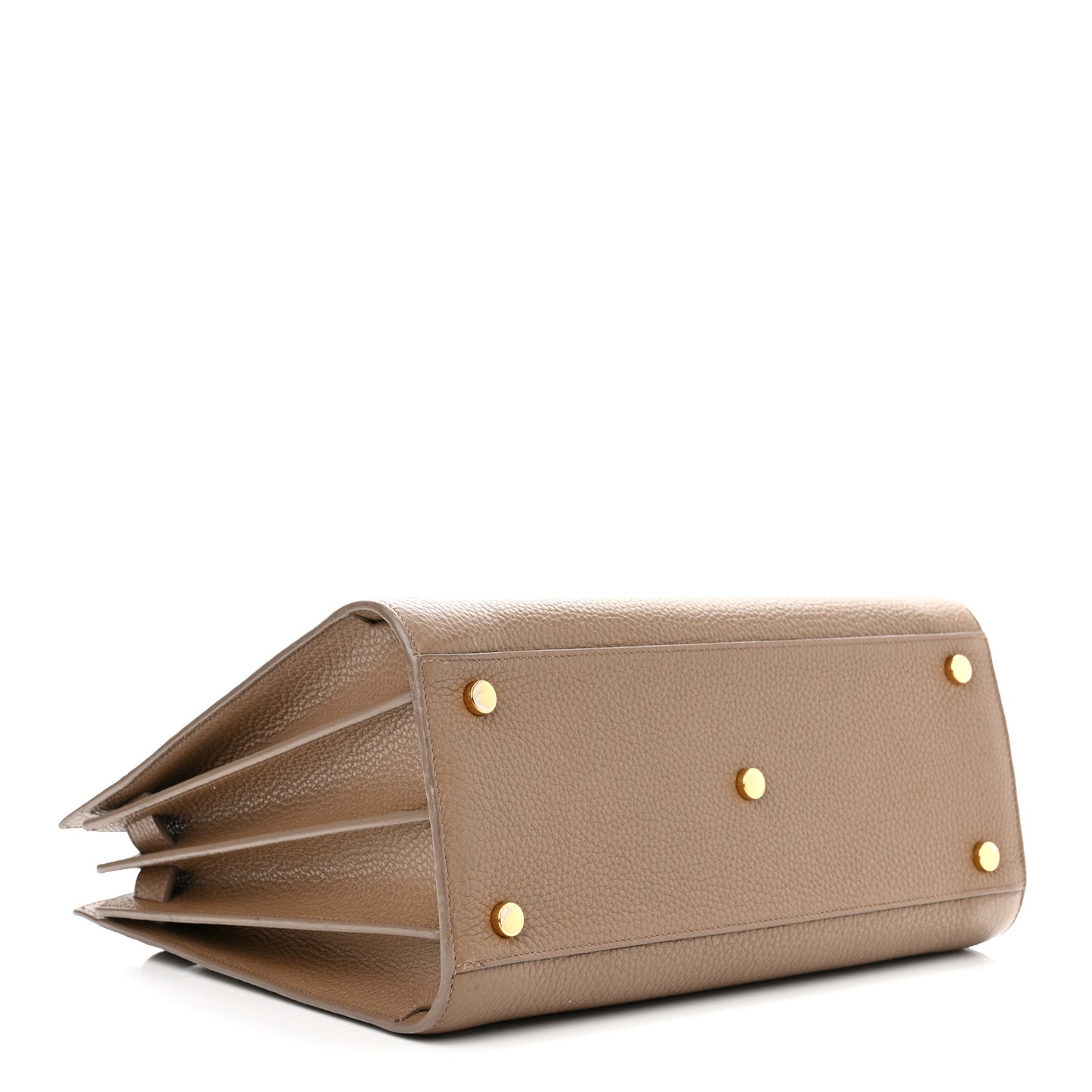 Grained Calfskin Baby Sac De Jour Taupe