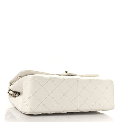 Chanel Caviar Quilted Jumbo Double Flap White 4 of 10