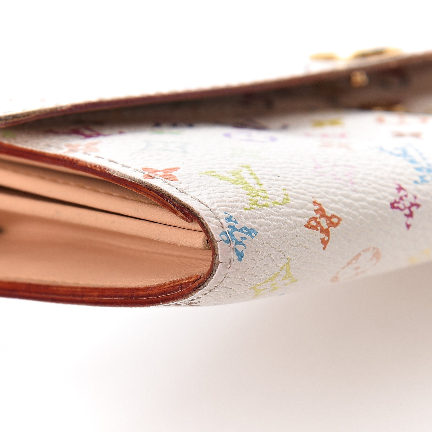 Louis Vuitton Monogram Multicolor Sarah Wallet White 14 of 16