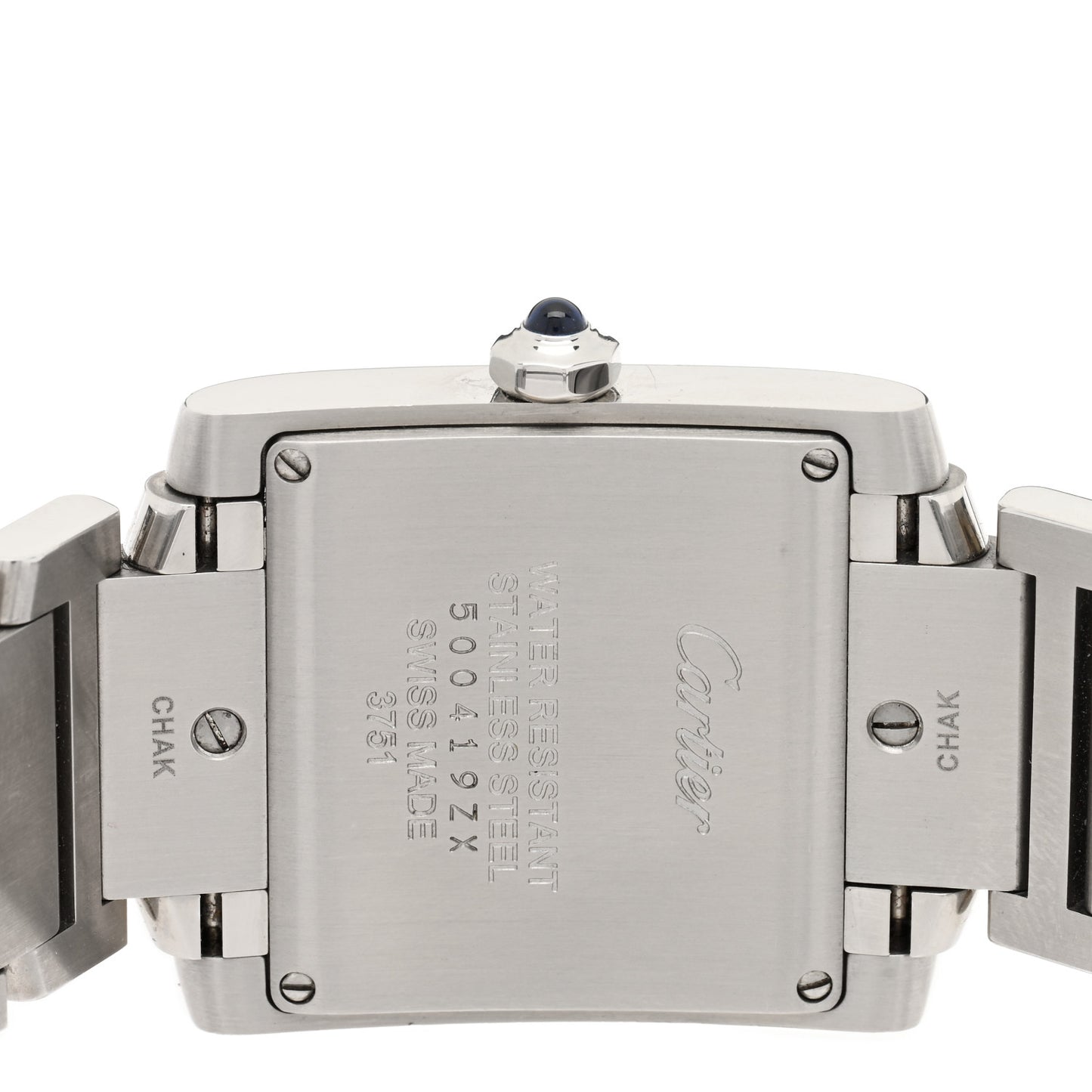 Stainless Steel 20mm Tank Francaise Quartz Watch