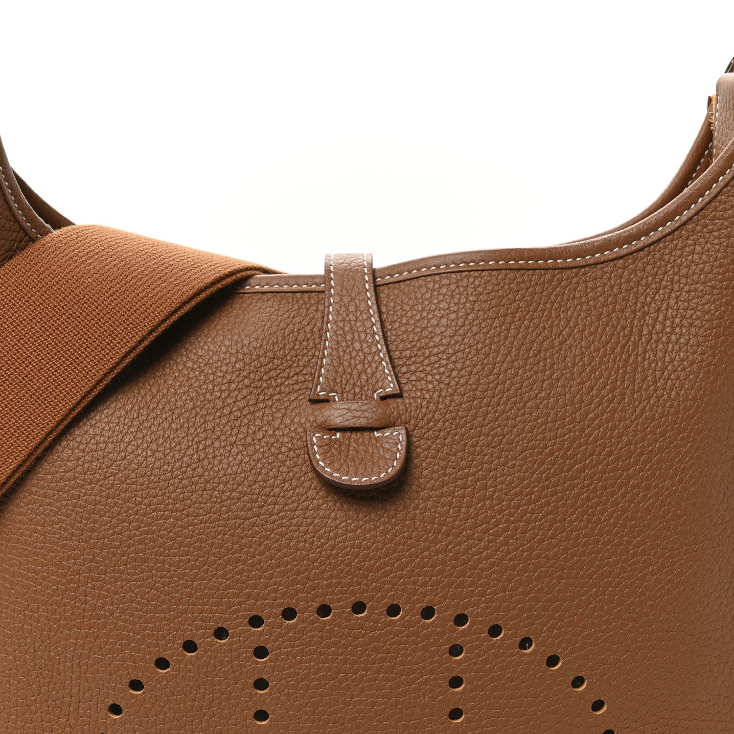 Hermes Taurillon Clemence Evelyne III PM Gold 8 of 11