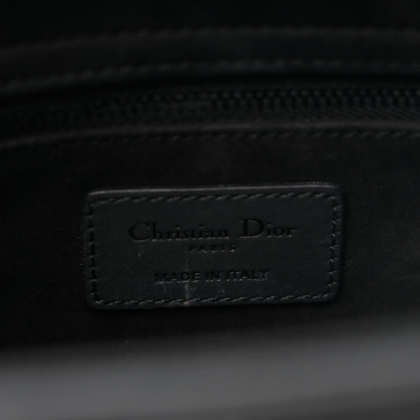 Ultra Matte Calfskin Cannage Medium Lady Dior Black