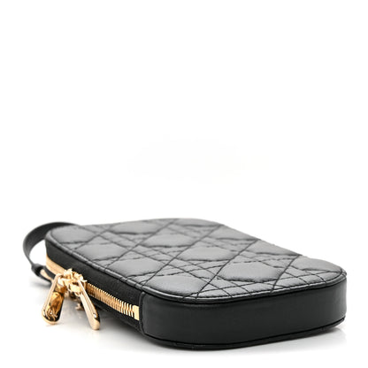 Christian Dior Lambskin Cannage Lady Dior Phone Holder Black 4 of 10