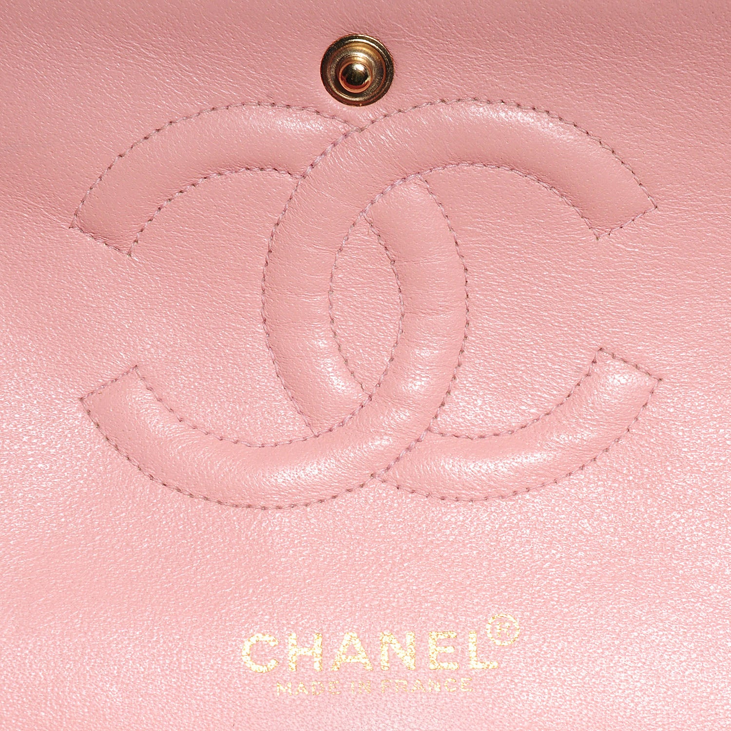 Chanel Lambskin Quilted Medium Double Flap Light Pink 6 of 8
