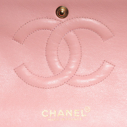Chanel Lambskin Quilted Medium Double Flap Light Pink 6 of 8