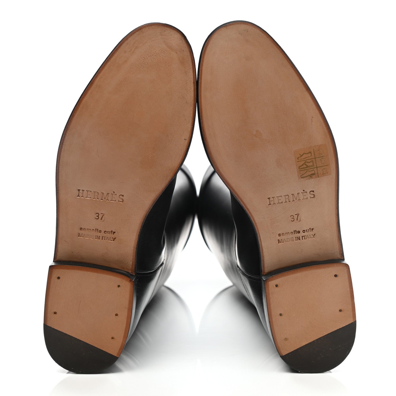 Hermes Box Kelly Jumping Boots 37 Black 5 of 9