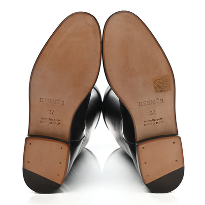 Hermes Box Kelly Jumping Boots 37 Black 5 of 9