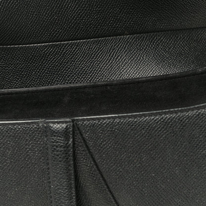 Christian Dior Grained Calfskin Saddle Bag Black 13 of 15