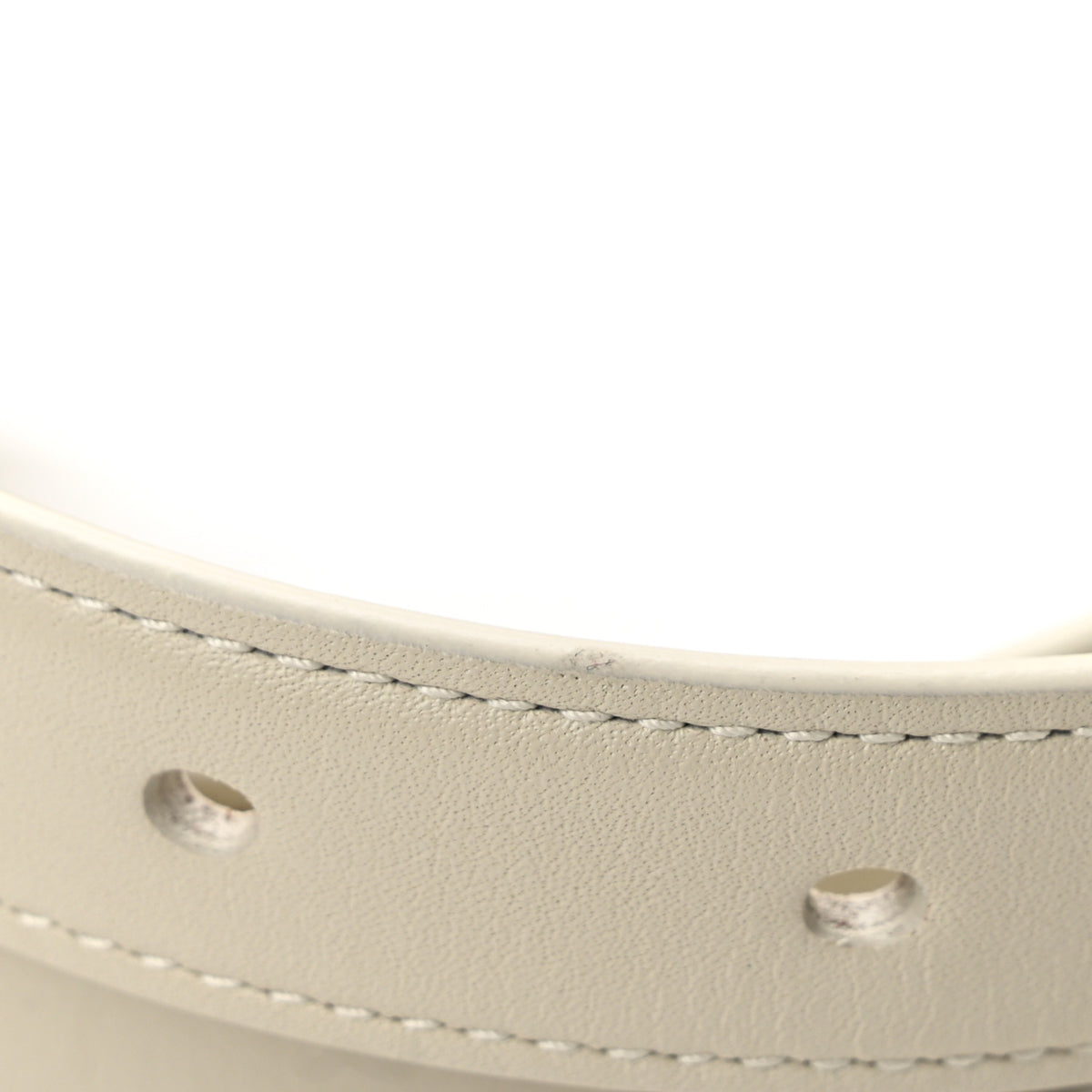 Smooth Calfskin Monogram Square Buckle Belt 75 30 Crema Soft