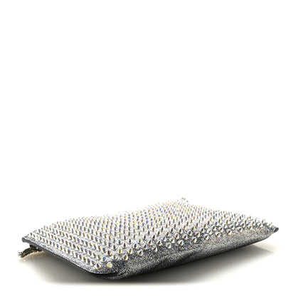 Christian Louboutin Nappa Mica Studded Loubiclutch Silver 4 of 10