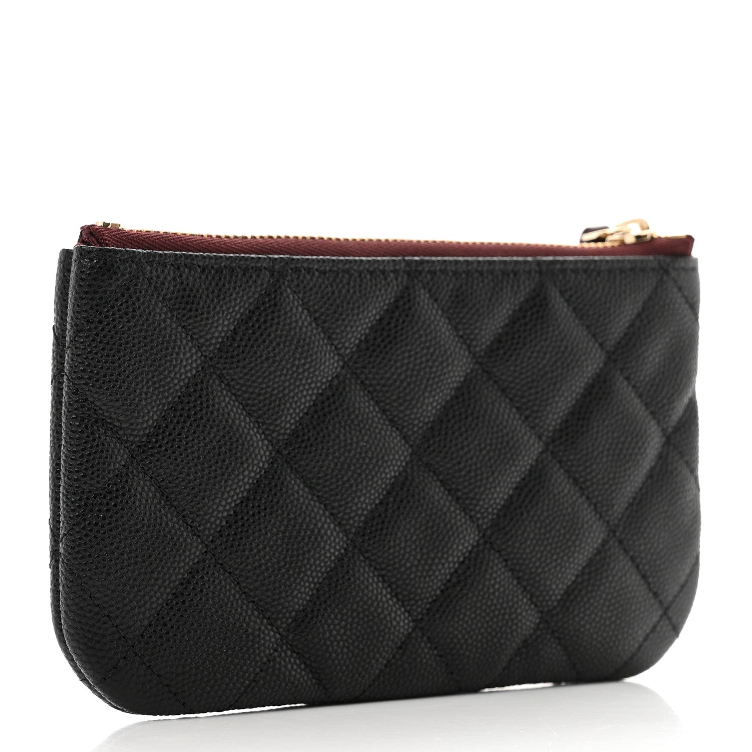 Chanel Caviar Quilted Small Cosmetic Case Black 3 of 8