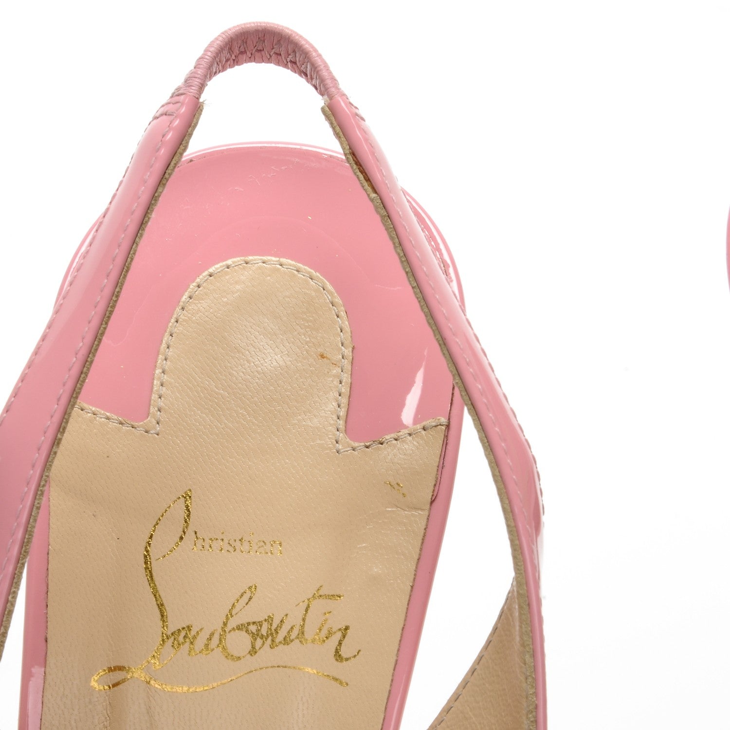 Christian Louboutin Patent Private Number 120 Pumps 39 Rose 8 of 10