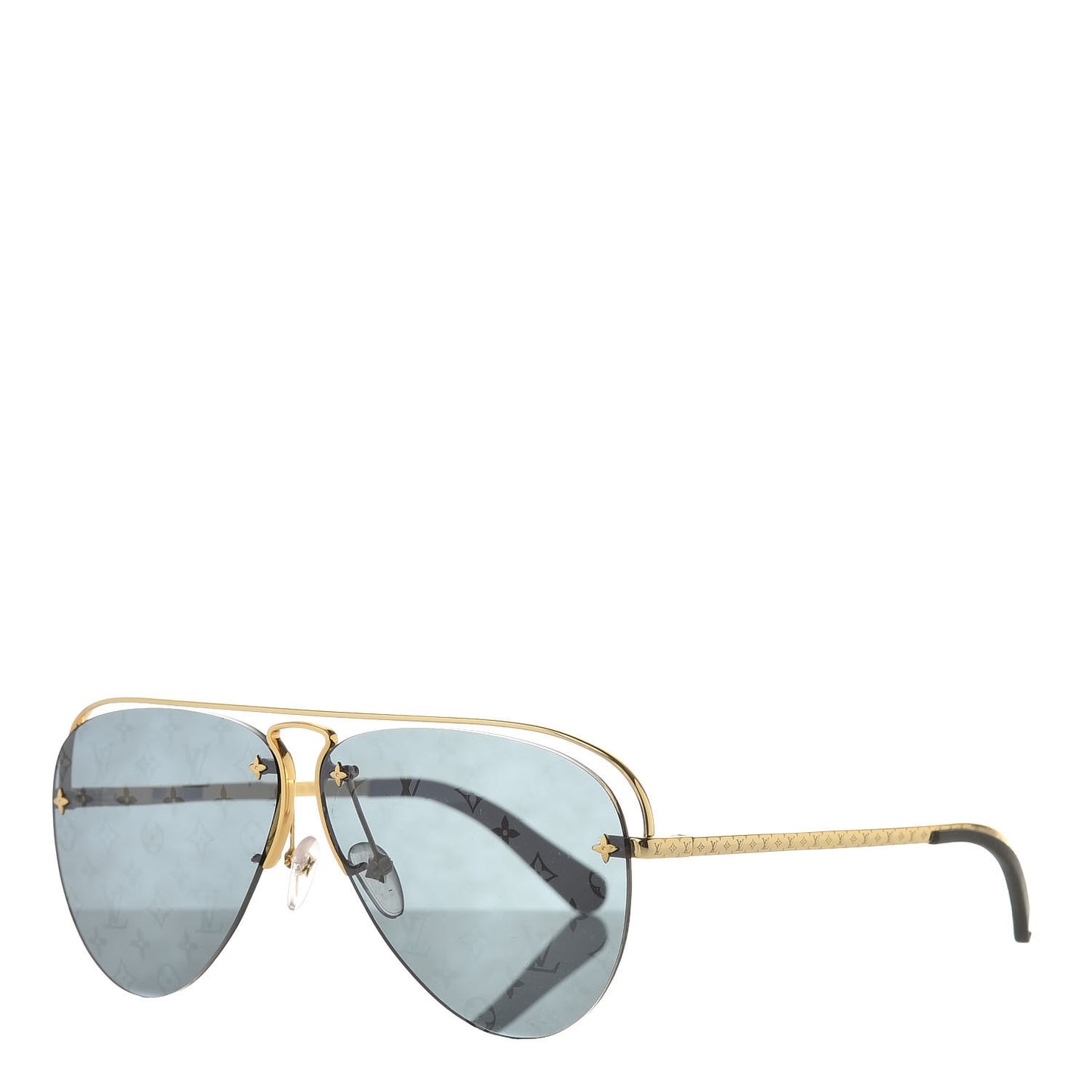 Metal Monogram Grease Sunglasses Z1172W Gold