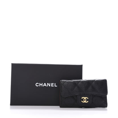 Chanel Caviar Quilted 6 Key Holder Black 8 of 8