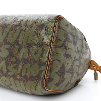 Louis Vuitton Monogram Graffiti Speedy 30 Kaki 11 of 14
