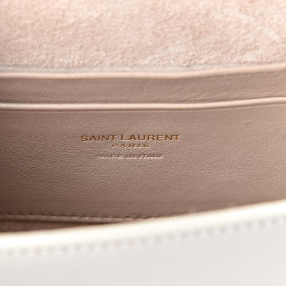 Saint Laurent Smooth Calfskin Mini Betty Satchel Ivory 6 of 9