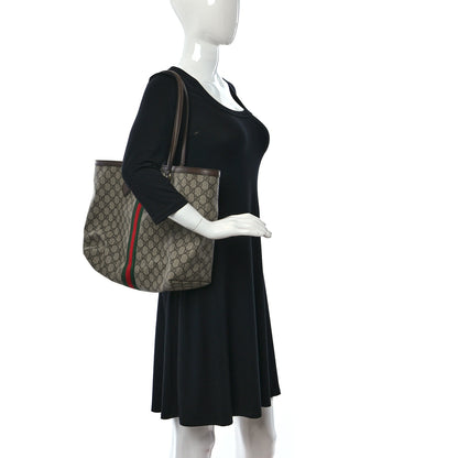 Gucci GG Supreme Monogram Medium Ophidia Shopping Tote Brown 2 of 10