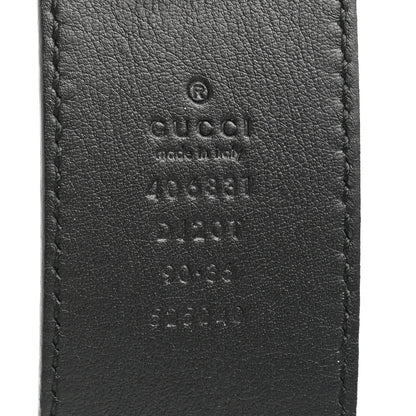 Gucci Textured Calfskin Double G 40mm Belt 90 36 Black 3 of 4
