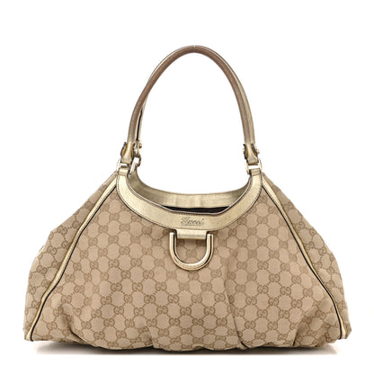 Gucci Monogram Large D Gold Hobo Gold 1 of 19