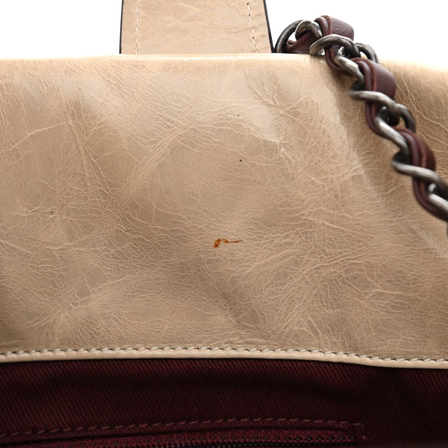 Chanel Iridescent Calfskin Small In the Mix Tote Beige Brown 11 of 13