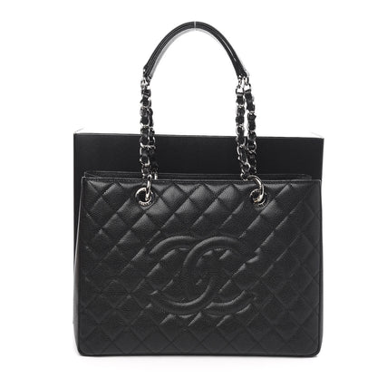 Chanel Caviar Quilted Grand Shopping Tote GST Black 10 of 10