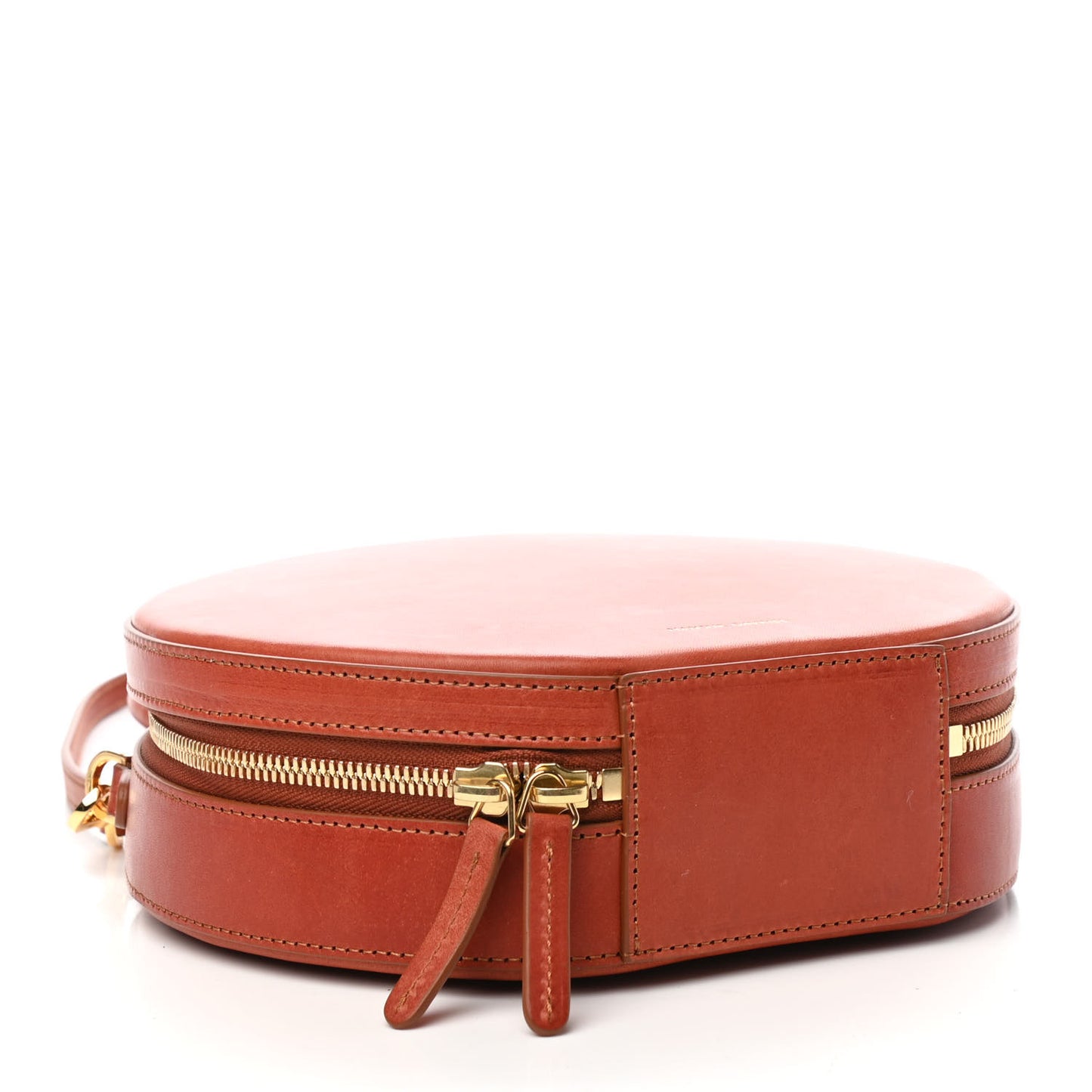 Calfskin Circle Bag Brandy