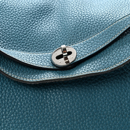 Hermes Taurillon Clemence Lindy 34 Bleu Jean 8 of 10