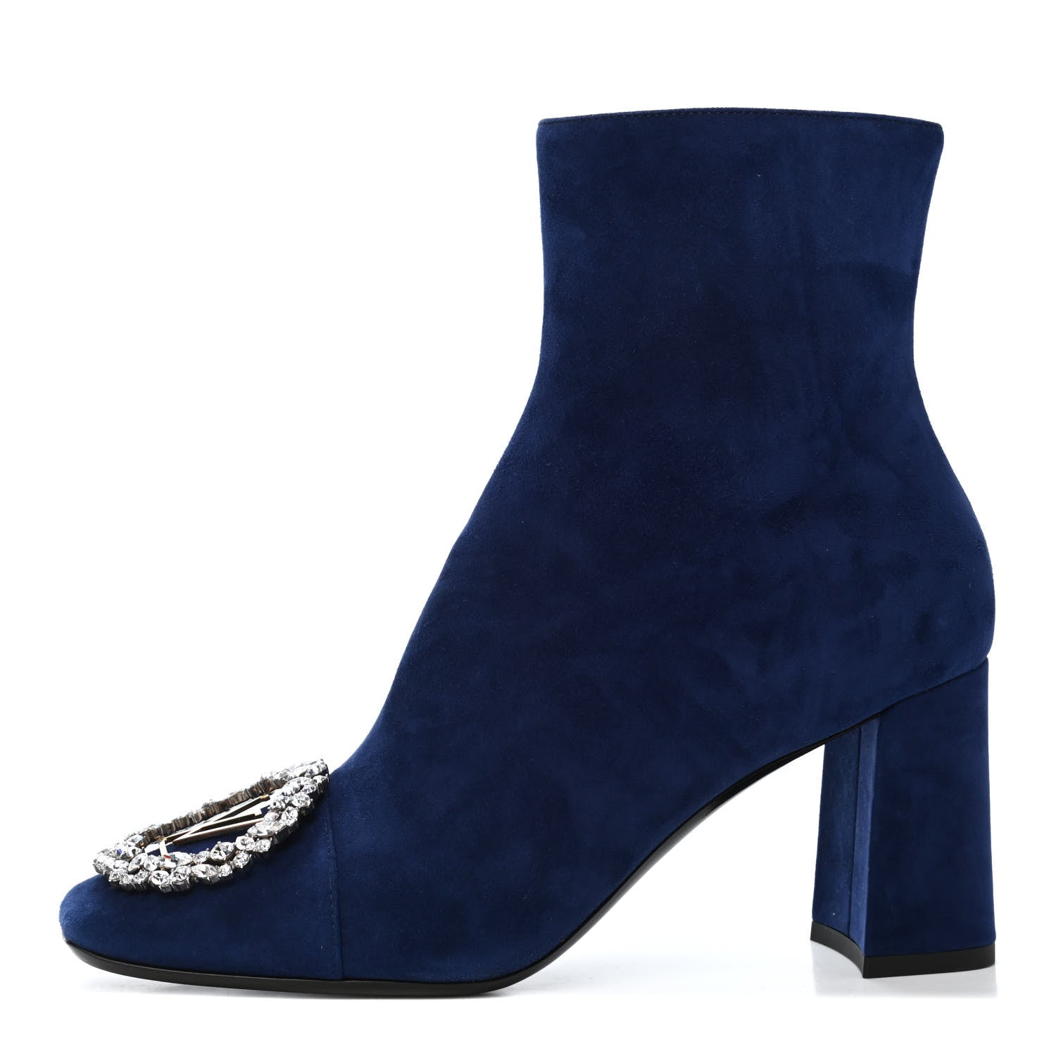 Louis Vuitton Suede Madeleine Ankle Boots 38 Marine 1 of 10