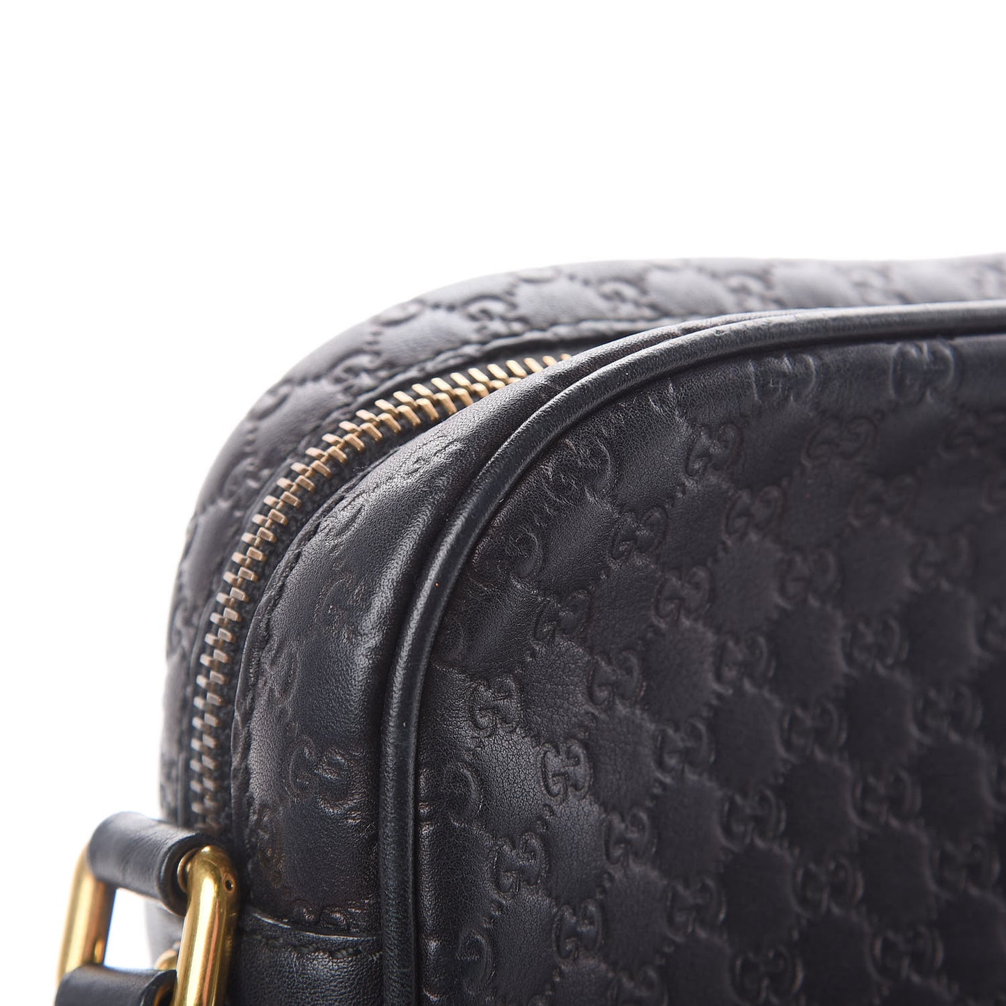Microguccissima Sunshine Disco Crossbody Bag Black