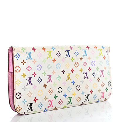 Louis Vuitton Monogram Multicolor Insolite Wallet White Litchi 2 of 4
