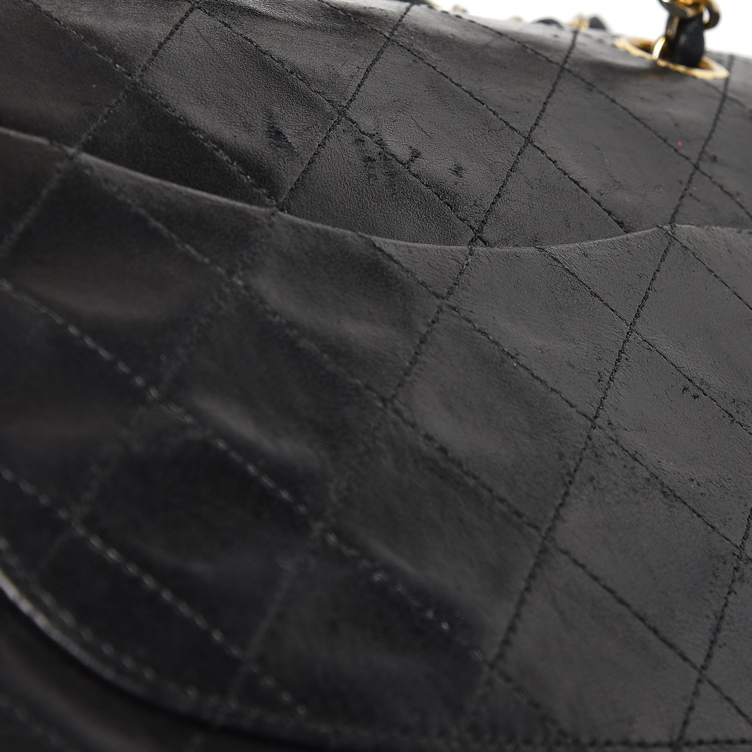 Chanel Lambskin Quilted Medium Double Flap Black 11 of 17