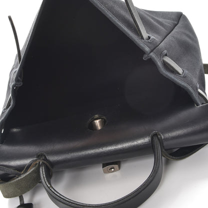 Hermes Toile Vache Calfskin Herbag 30 PM Natural Black 6 of 13