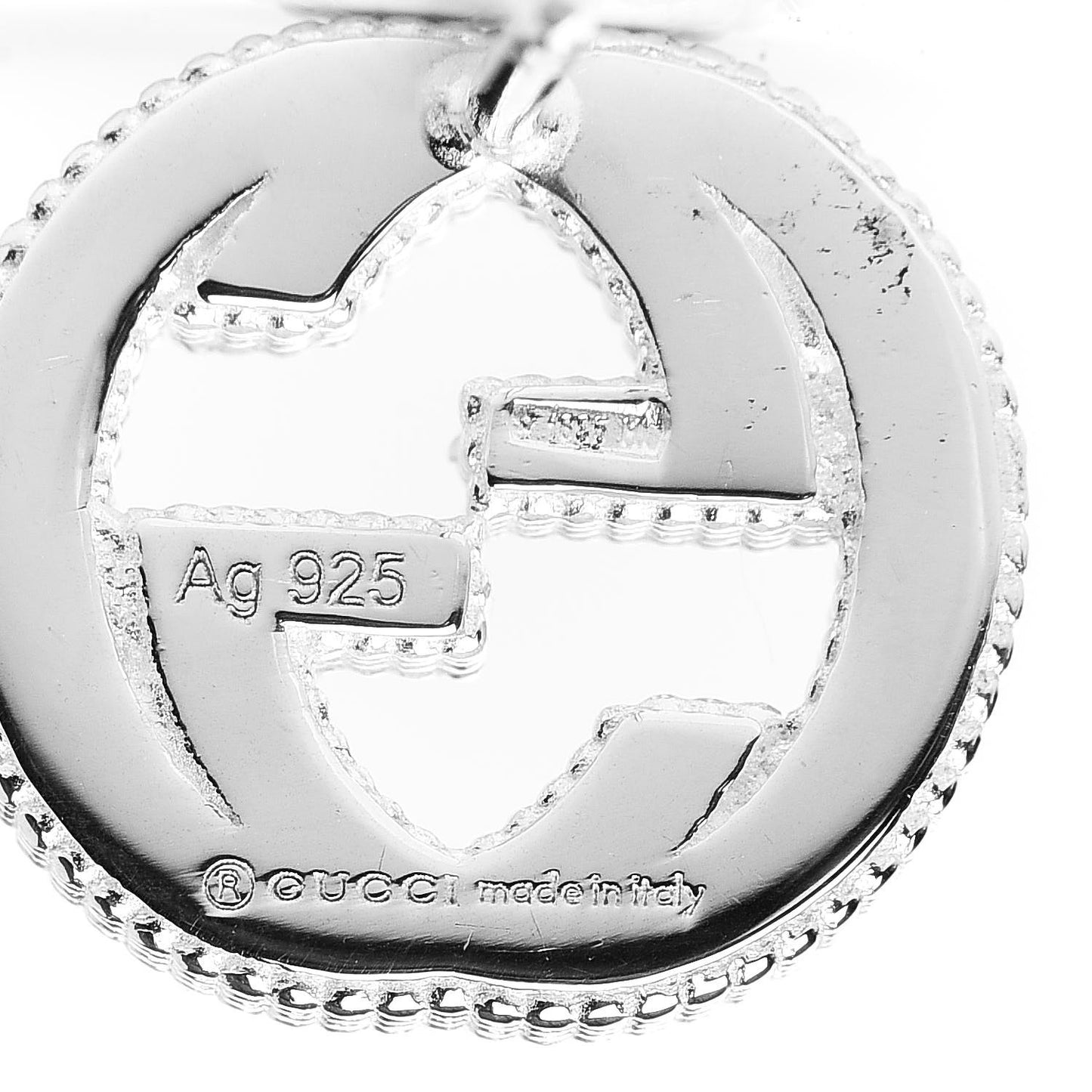 Sterling Silver Interlocking G Stud Earrings