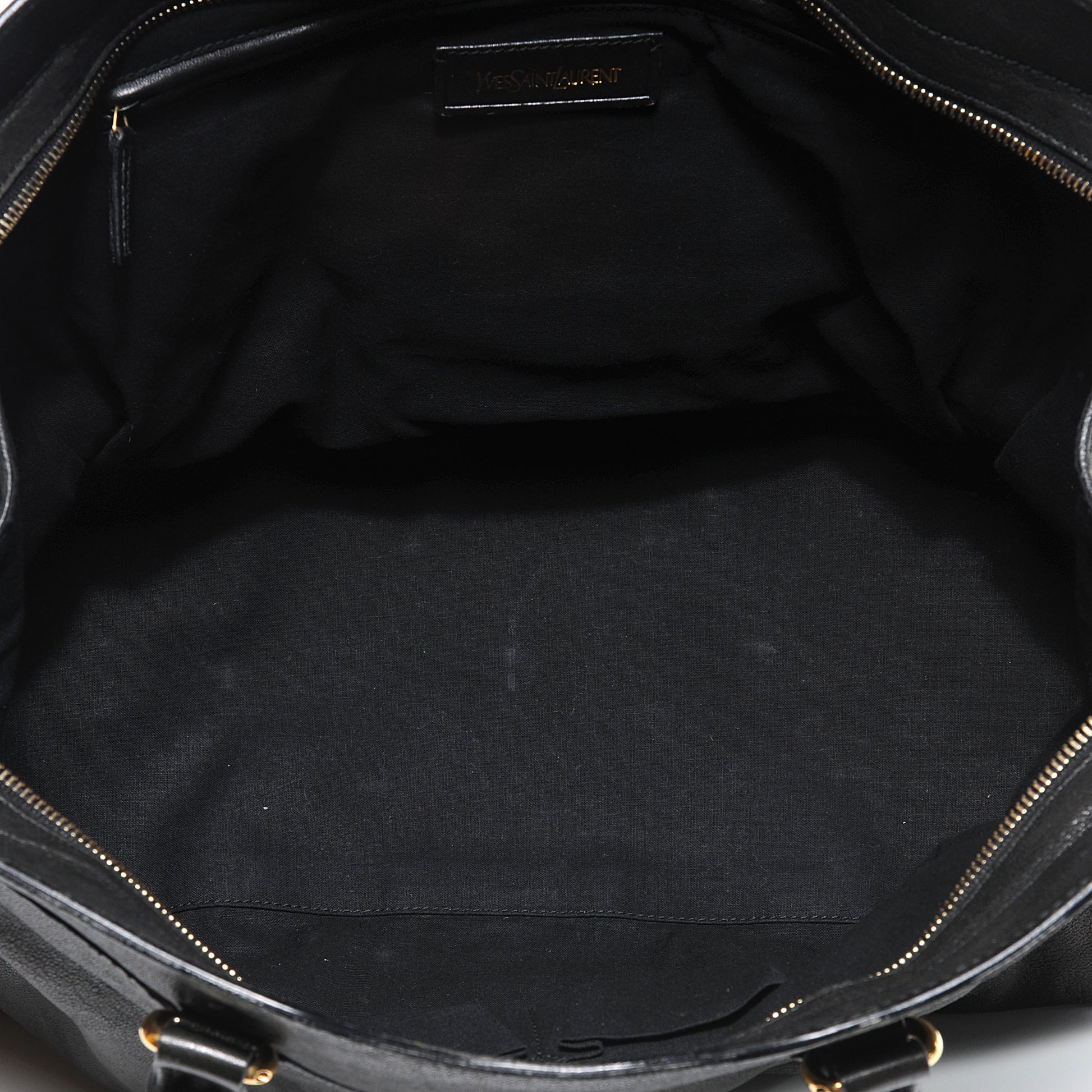 Saint Laurent Leather Large Cabas Chyc Black 7 of 7