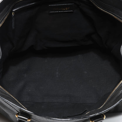 Saint Laurent Leather Large Cabas Chyc Black 7 of 7