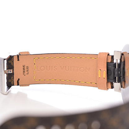 Louis Vuitton Stainless Steel Monogram 39mm Tambour Moon Chronograph Automatic Watch 6 of 10