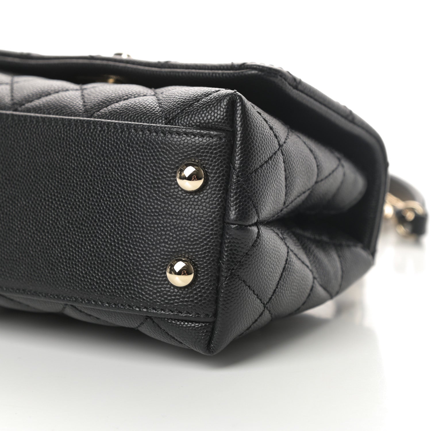 Chanel Caviar Quilted Extra Mini Coco Handle Flap Black 10 of 11