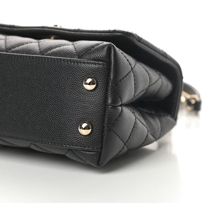 Chanel Caviar Quilted Extra Mini Coco Handle Flap Black 10 of 11