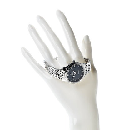 Omega Stainless Steel Diamond 32.7mm De Ville Co-Axil Chronometer Automatic Watch Blue 424.10.33.20.53.001 2 of 8