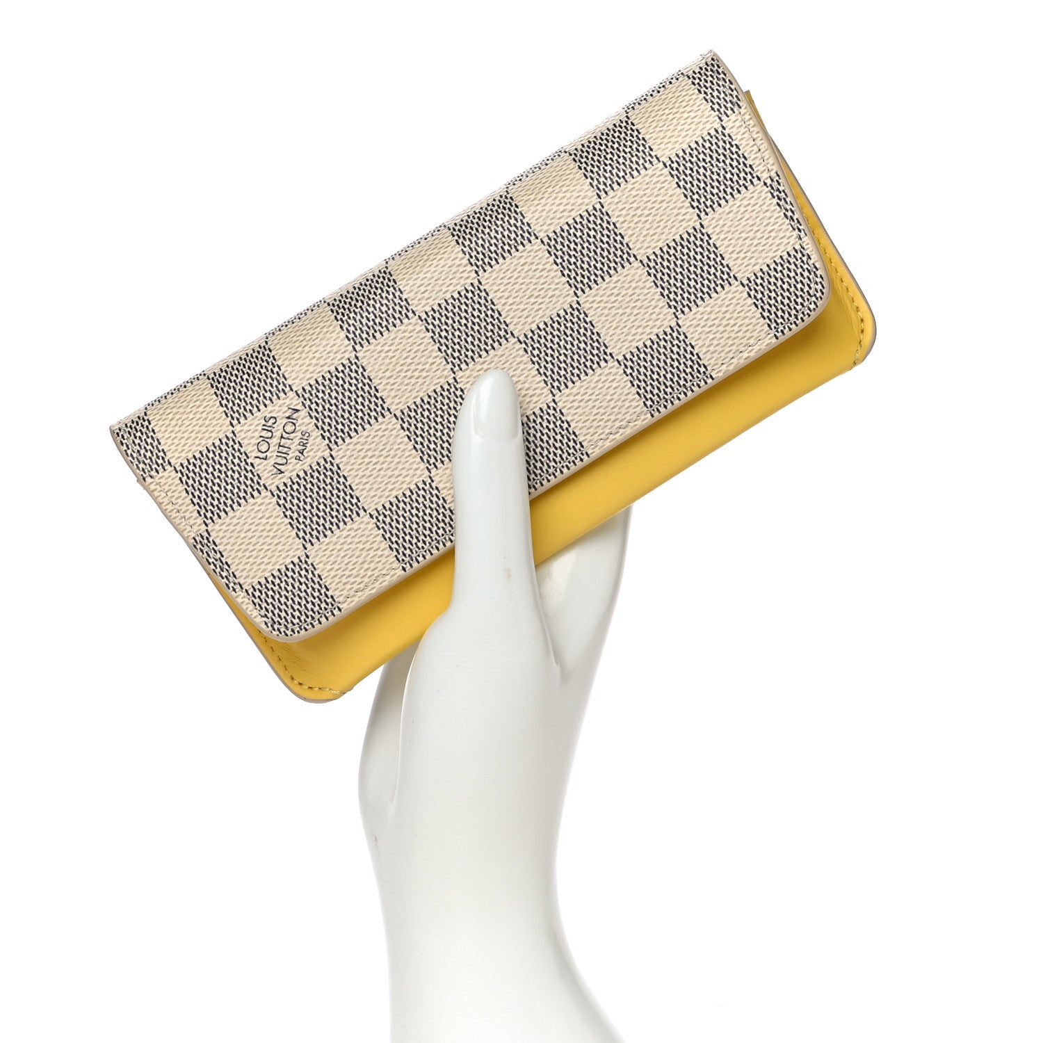 Louis Vuitton Damier Azur Woody Sunglasses Case Pineapple 2 of 10