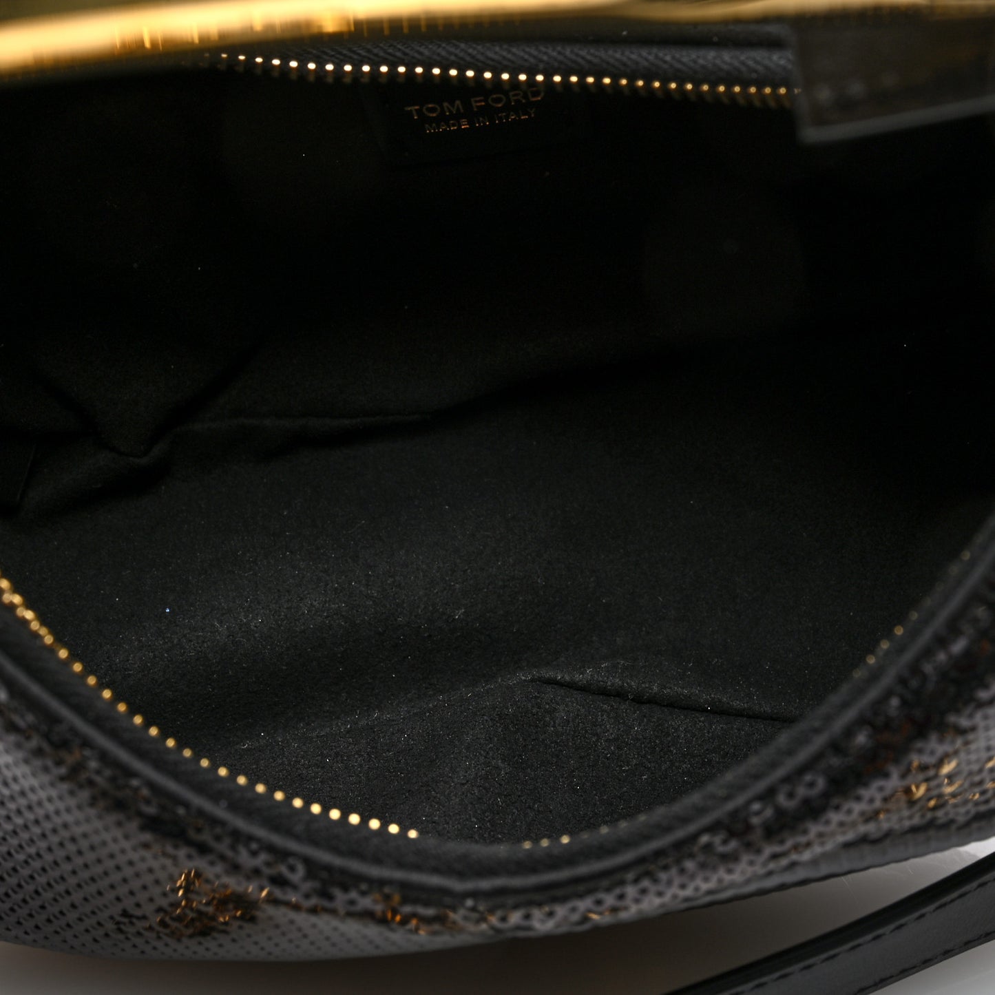 Sequin Embellished Mini Bianca Hobo Black