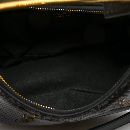 Tom Ford Sequin Embellished Mini Bianca Hobo Black 5 of 9