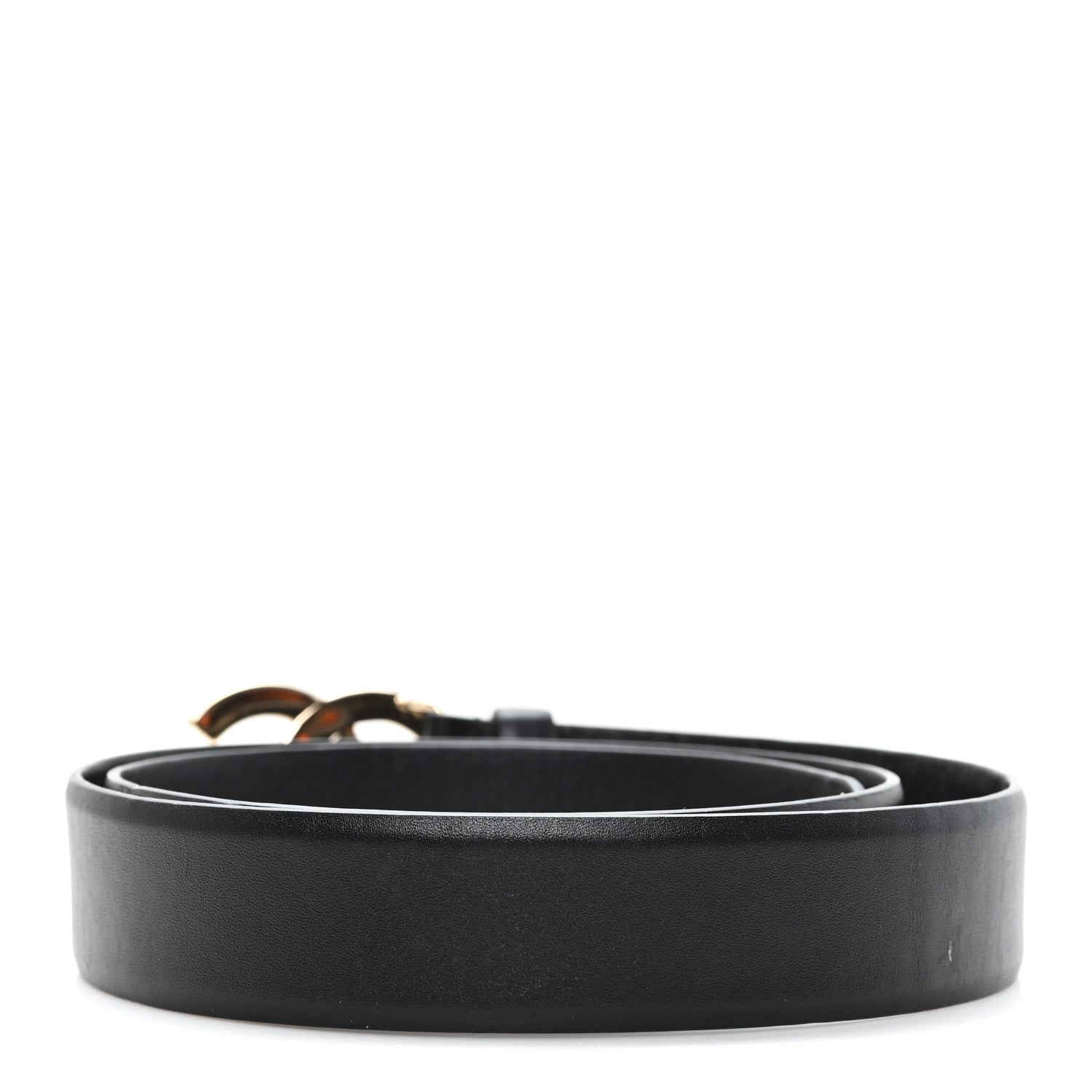 Chanel Calfskin Crystal Metal Quilted CC Belt 85 34 Black 1894212