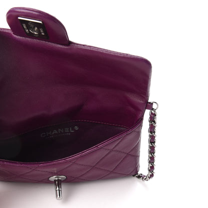 Chanel Lambskin Quilted Mini Mineral Nights Flap Crossbody Bag Purple 5 of 9