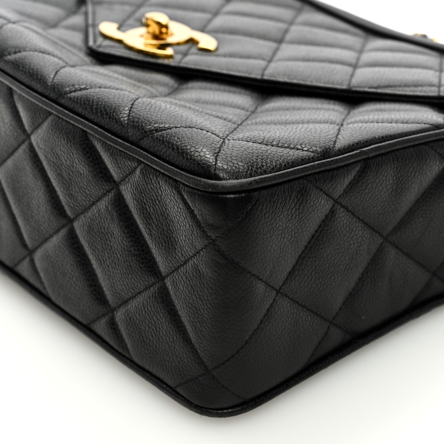 Chanel Caviar Envelope Large Camera Case Black 10 of 11