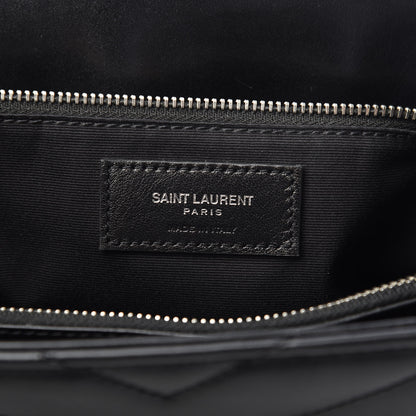 Saint Laurent Calfskin Y Quilted Monogram Large Loulou Chain Satchel Black 6 of 13