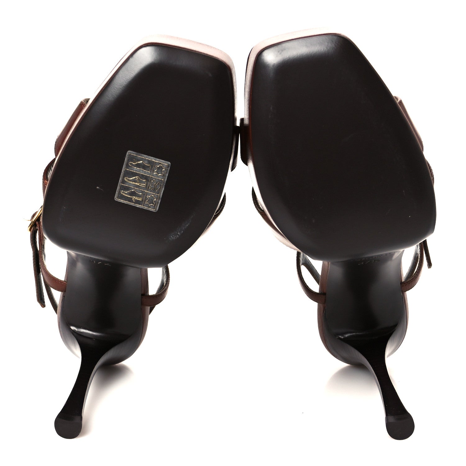 Saint Laurent Smooth Calfskin Debbie 85 Platform Sandal 37.5 Aesthetic Brown 6 of 10