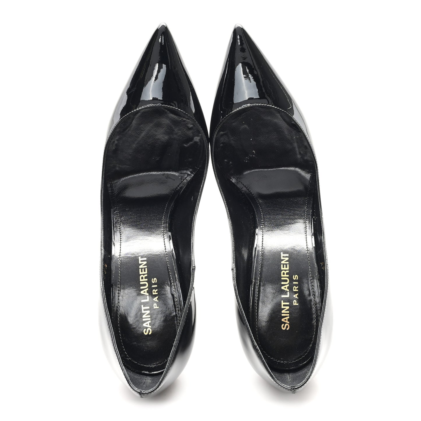 Patent Calfskin Zoe 105 Pump 38.5 Black