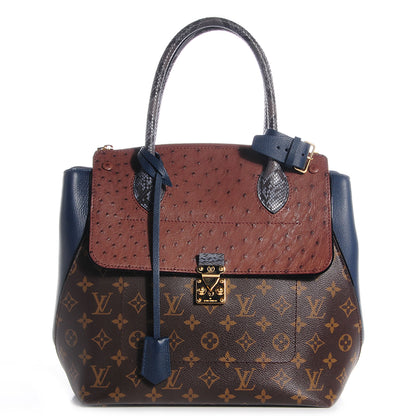 Louis Vuitton Ostrich Python Majestueux Tote MM Blue 1 of 7